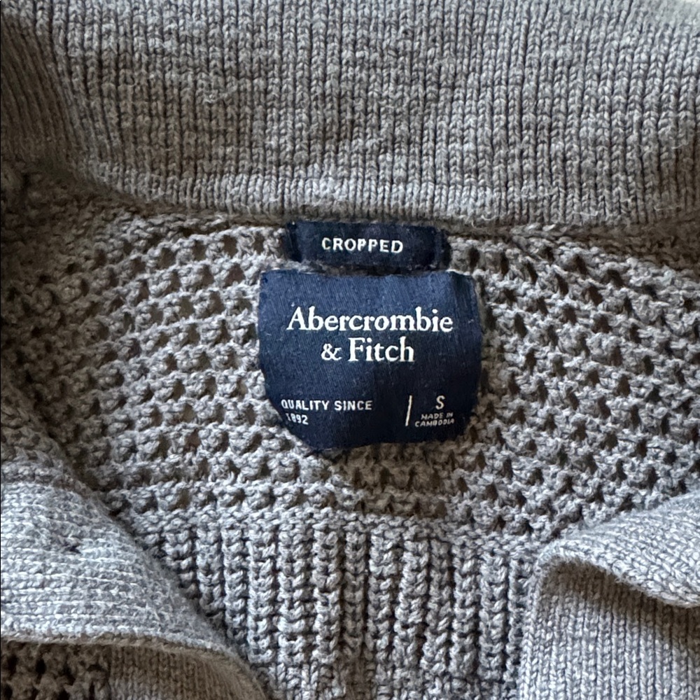 Abercrombie & Fitch Charcoal Button-Up Cardigan - Picture 3 of 3